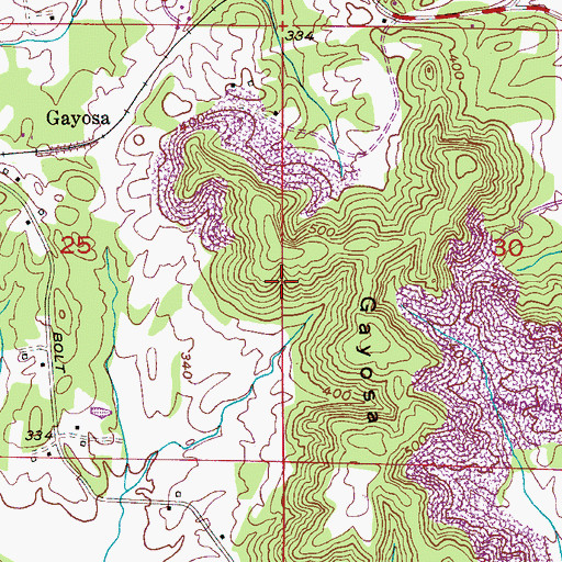 Topographic Map of Deer Creek Mine, AL