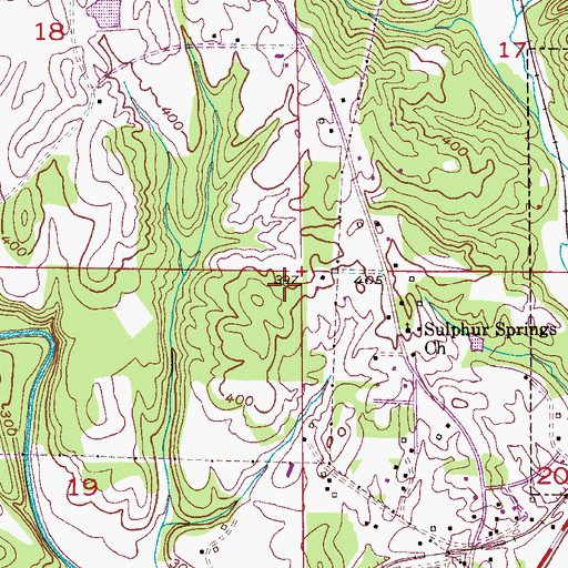 Topographic Map of Parrish Drift Mine, AL