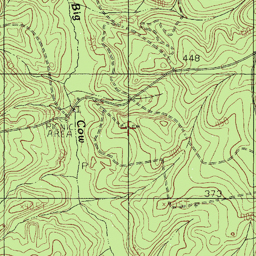 Topographic Map of Hardy Cemetery, TX
