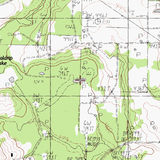 Topographic Map of Harten Slough, TX