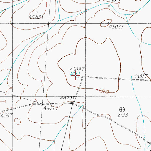 Topographic Map of Hartnet Tank, TX