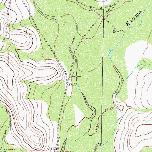 Topographic Map of Hay Hollow, TX
