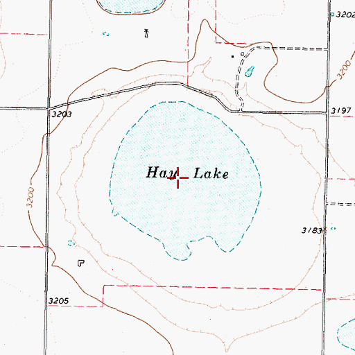 Topographic Map of Hay Lake, TX