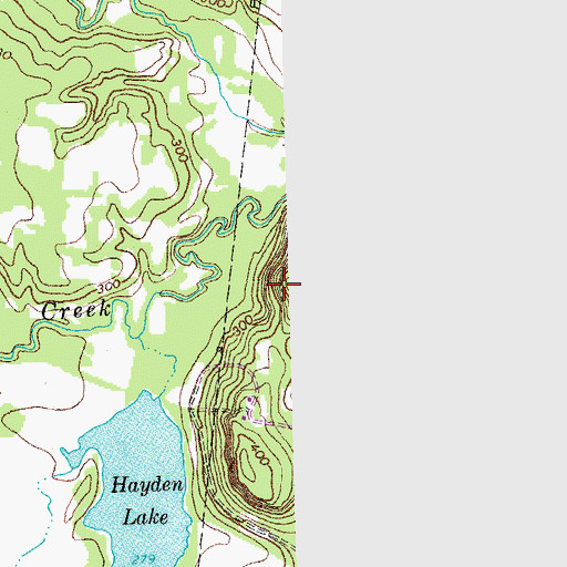 Topographic Map of Hayden Mountain, TX