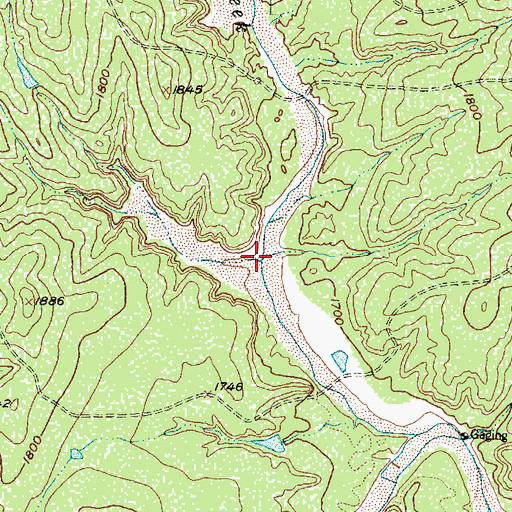 Topographic Map of Haystack Canyon, TX