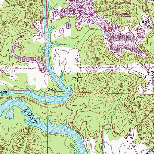 Topographic Map of Craft Mine, AL