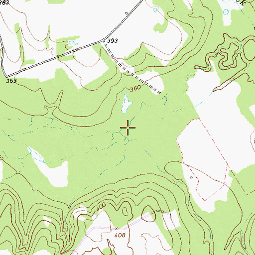 Topographic Map of Heads Creek, TX