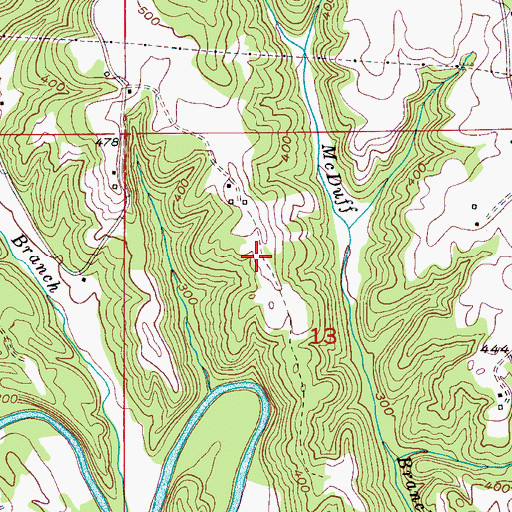 Topographic Map of Gorgas Mine, AL