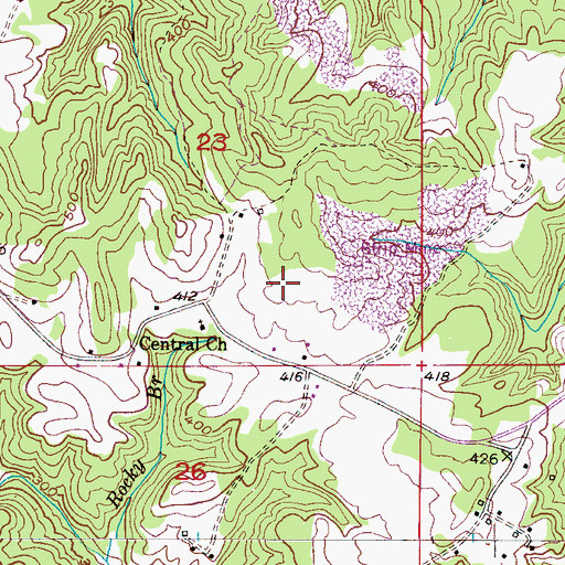 Topographic Map of Liberty Hill Number 3 Mine, AL