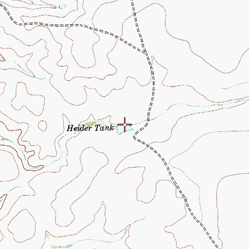 Topographic Map of Heider Tank, TX