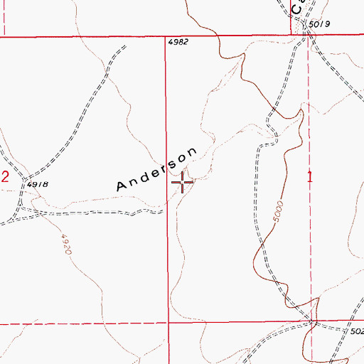 Topographic Map of Big Sand Wash, AZ