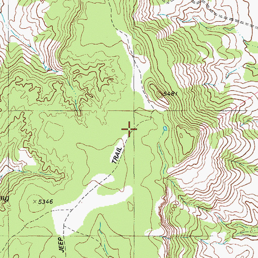 Topographic Map of Henderson Mesa, TX