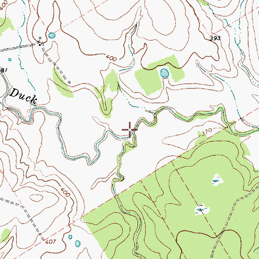 Topographic Map of Herds Branch, TX