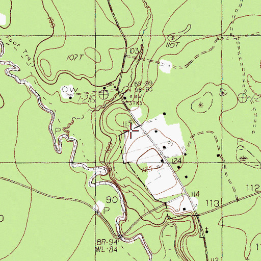 Topographic Map of Hester Cemetery, TX