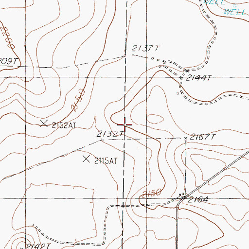 Topographic Map of Hickman School, TX