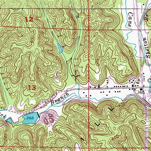 Topographic Map of Coal Valley Drift Mine, AL