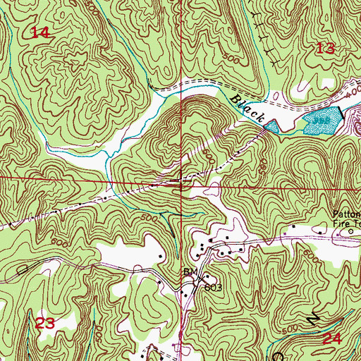 Topographic Map of Corona Number 13 Mine, AL