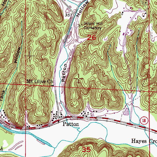 Topographic Map of Corona Number 15 Mine, AL