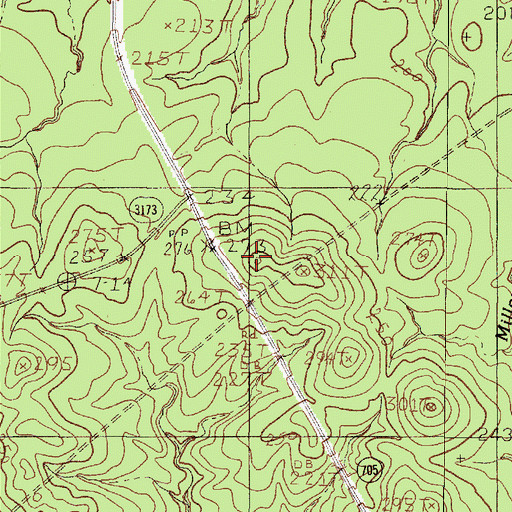 Topographic Map of High Point Lookout, TX