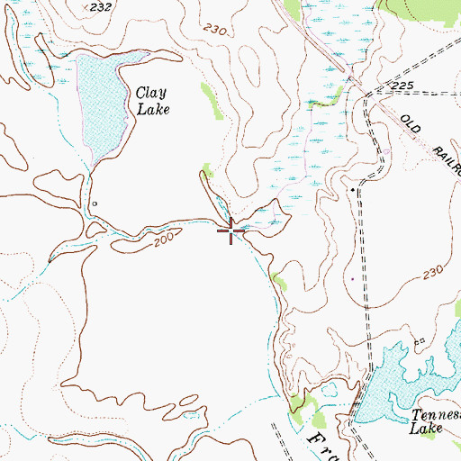 Topographic Map of High Prairie Creek, TX
