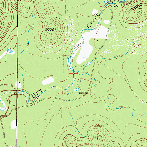 Topographic Map of Highline Canyon, TX