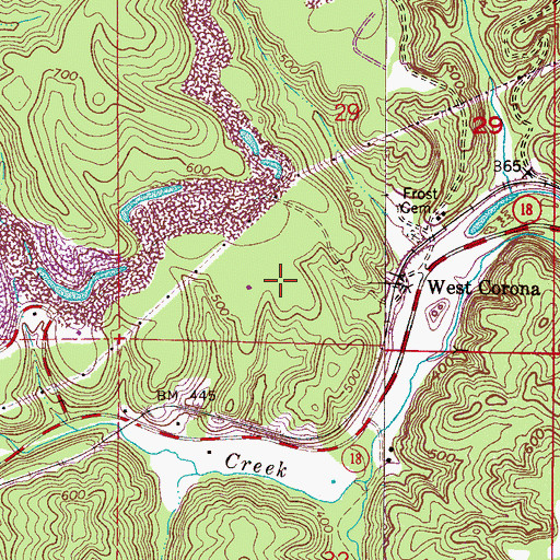 Topographic Map of Corona Number 20 Mine, AL