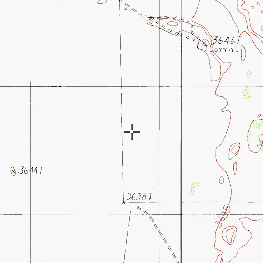 Topographic Map of Hillbilly Windmill, TX