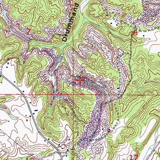 Topographic Map of Empire Number 2 Mine, AL