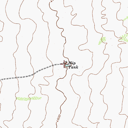 Topographic Map of Hip Tank, TX