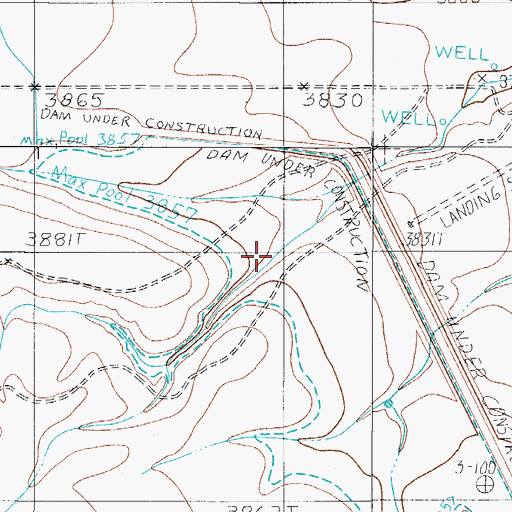 Topographic Map of Hitson Draw, TX