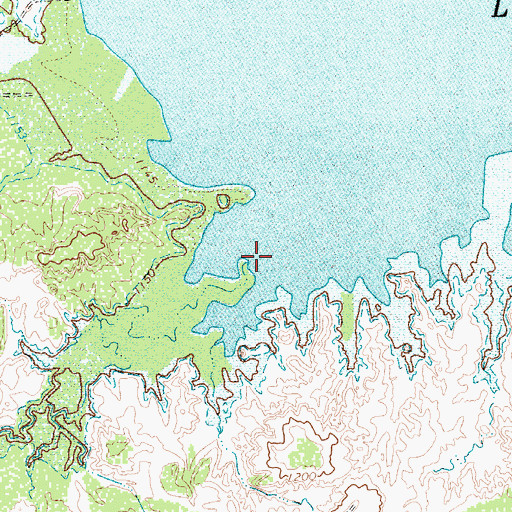 Topographic Map of Hog Creek, TX