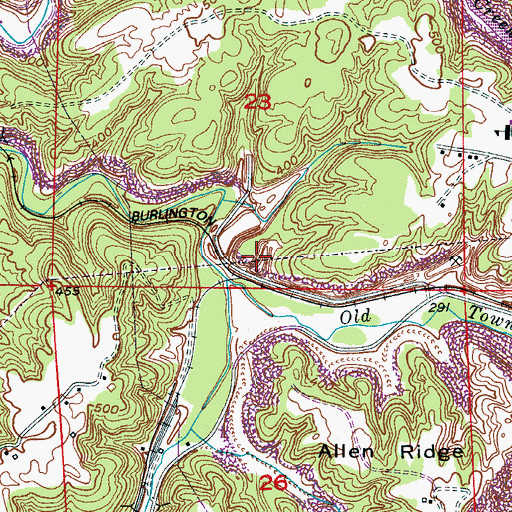 Topographic Map of Lloyd-Watson Mine, AL