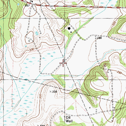 Topographic Map of Holly Spring Branch, TX