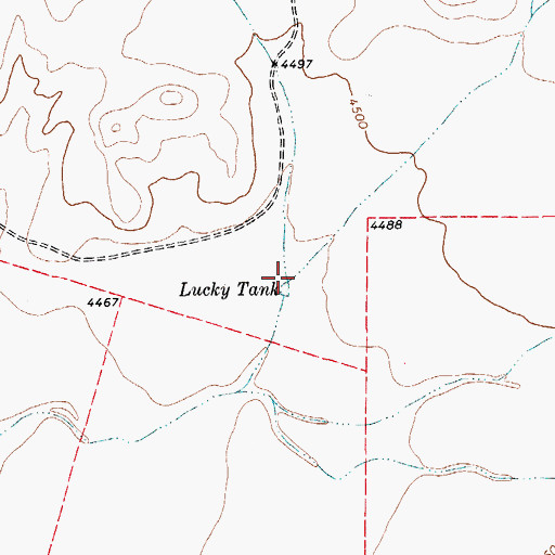 Topographic Map of Home Hollow, TX