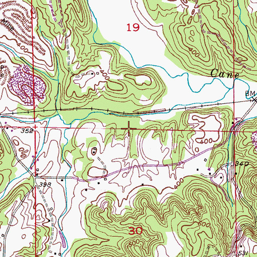 Topographic Map of Childress Mine, AL