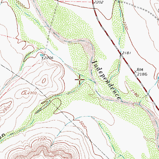 Topographic Map of Horsehead Canyon, TX
