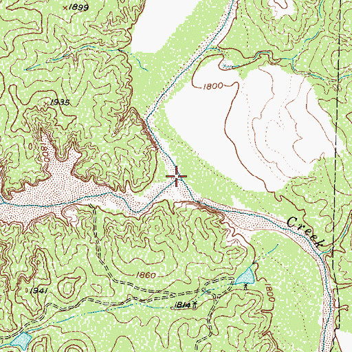 Topographic Map of Hot Springs Canyon, TX