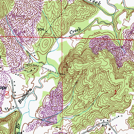 Topographic Map of Cordova Mine, AL