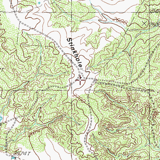 Topographic Map of Howard Ranch, TX