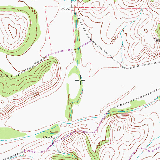 Topographic Map of Hudspeth Draw, TX