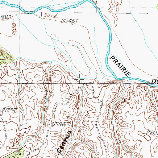 Topographic Map of Hughes Canyon, TX