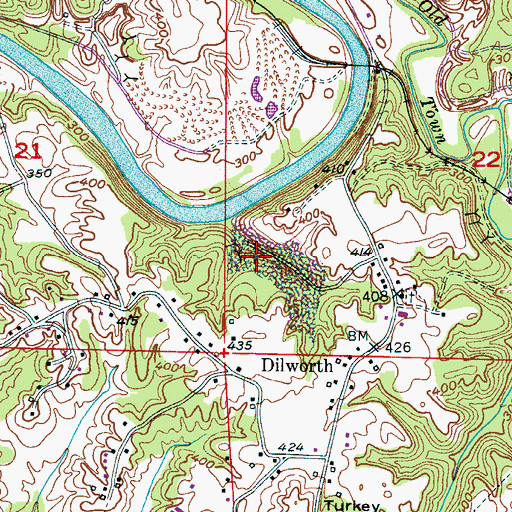 Topographic Map of Byrd-Cole Number 6 Mine, AL