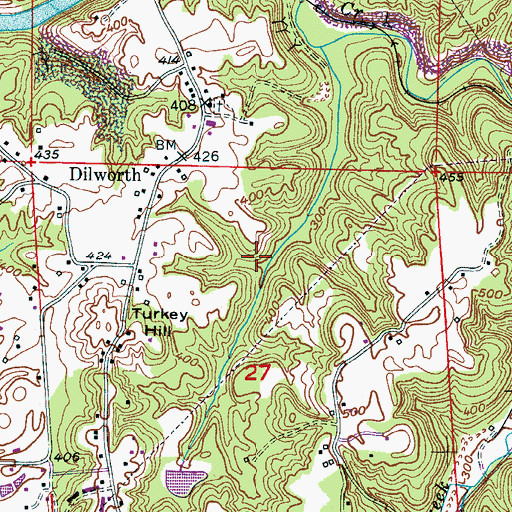 Topographic Map of Dilworth Drift Mine, AL