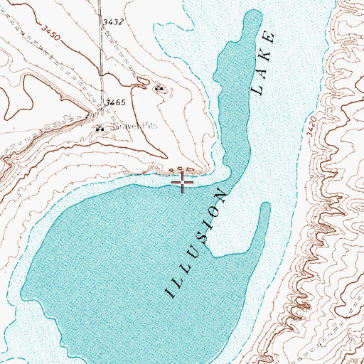 Topographic Map of Illusion Lake, TX