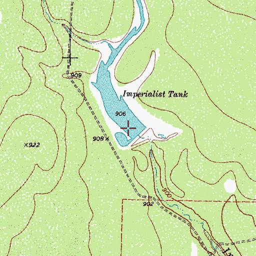 Topographic Map of Imperialist Tank, TX