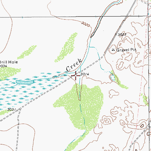 Topographic Map of Incline Draw, TX