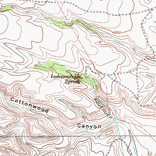 Topographic Map of Independence Spring, TX