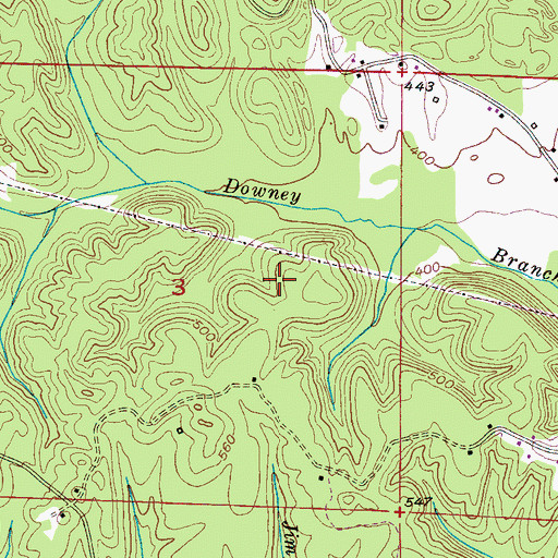 Topographic Map of Cedrum Number 1 Mine, AL