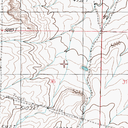 Topographic Map of Big Sand Wash, AZ