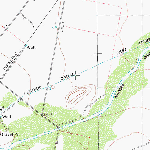 Topographic Map of Inlet Feeder Canal, TX